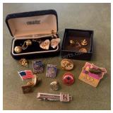 Screw Back Earrings Pins & Tie Clip