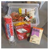 Tote of Home Repair Supplies