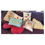 Group of decor pillows