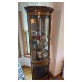 Pulaski Lighted Corner Curio Cabinet 16x16x68.5