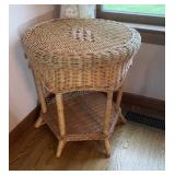 Wicker Accent Table 20x22 inches tall