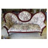 Parlor Settee 67 inches wide modern Reproduction