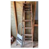 6 ft a frame & Step Stool