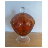 Vintage Amber Candy dish