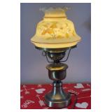 Hurricane Style Table Lamp 14.5 inches tall