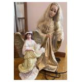 16 inch Plaster & 24 inch Animated Angels