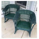 Antique Wicker Rockers good Sturdy Condition