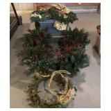 Artificial Christmas Baskets, Wreaths & Garland