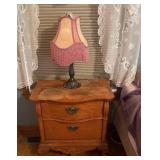 Night Stand & Lamp 18x26x26 inches tall