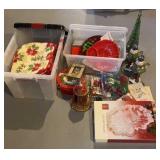 2 Tote of Christmas Decor