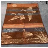 Vintage Ibena Fleece Blanket 57x76