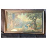 Framed lithograph artwork. 1925 Robert Atkinson