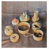 Vintage biscuit cutters.