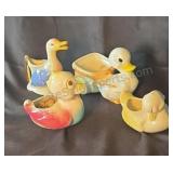 Duck design baby vases. Taller one could be used