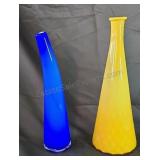 Mid-century vases. 12 and 13ins