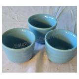 Blue ramekins. 3x2ï¿½