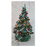 Ceramic handmade Christmas tree. 16ins.