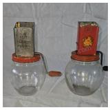 Vintage nut/meat choppers. 6ï¿½ins