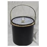 Ice bucket. Faux leather.