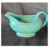 Bluegreen Fiesta ware gravy boat.