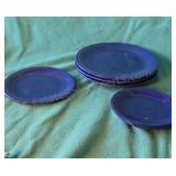 Cobalt blue Fiesta ware dishes. All pieces