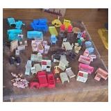 Vintage plastic dollhouse furniture. 1