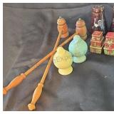 Salt and pepper shaker sets.