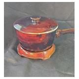 Four piece Old Hickory 1.5 qt  sauce pan with