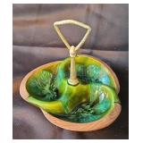 USA Sequoia #618, 3-section nut dish. Some