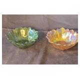 Indiana glass bowls. Sunflower design. One