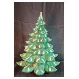 Ceramic Christmas tree. 20ins.  No bulbs.