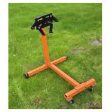 Engine stand.