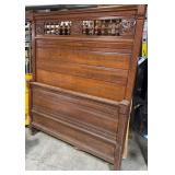 Antique Wood Head & Foot Board 57.5 inches wide