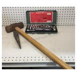 Sledge, Socket Set & Wedge