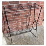 MCM Metal Wire Stereo / Record Rack 12x25x30