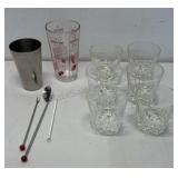 Drink it up mixing cup with 5 drink recipes and