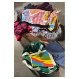 Box of Vintage Clothing & Tote Bags