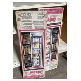 2 In Box Metal Shelves
