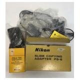Nikon Slide copying adapter ps-6 and a CS-L35