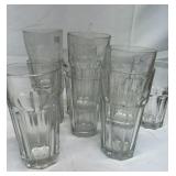 Glass drinking cups. Different sizes 10pcs.
