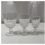 Waterford Colleen crystal Glasses.