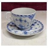 Royal Copenhagen BLUE FLUTED HALF LACE Demitasse