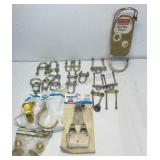 Boat accessories 2 brass buoy holder hooks,