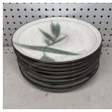 9 showa Kasuga Stoneware Dinner Plates