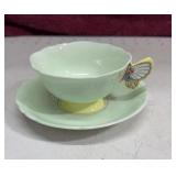 Vintage Paragon Butterfly Handle Teacup and