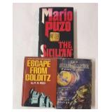 Assorted hardcover .books.