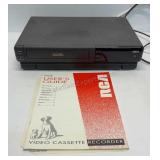 RCA  video cassette recorder and instructions