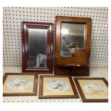 Wall Mirrors & Bird Prints