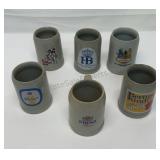 Vintage stoneware beer steins made in Germany.