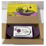 Miniature fairy garden new in box.